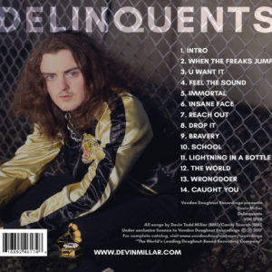 Devin Millar | Delinquents Album Cover -- Reverse